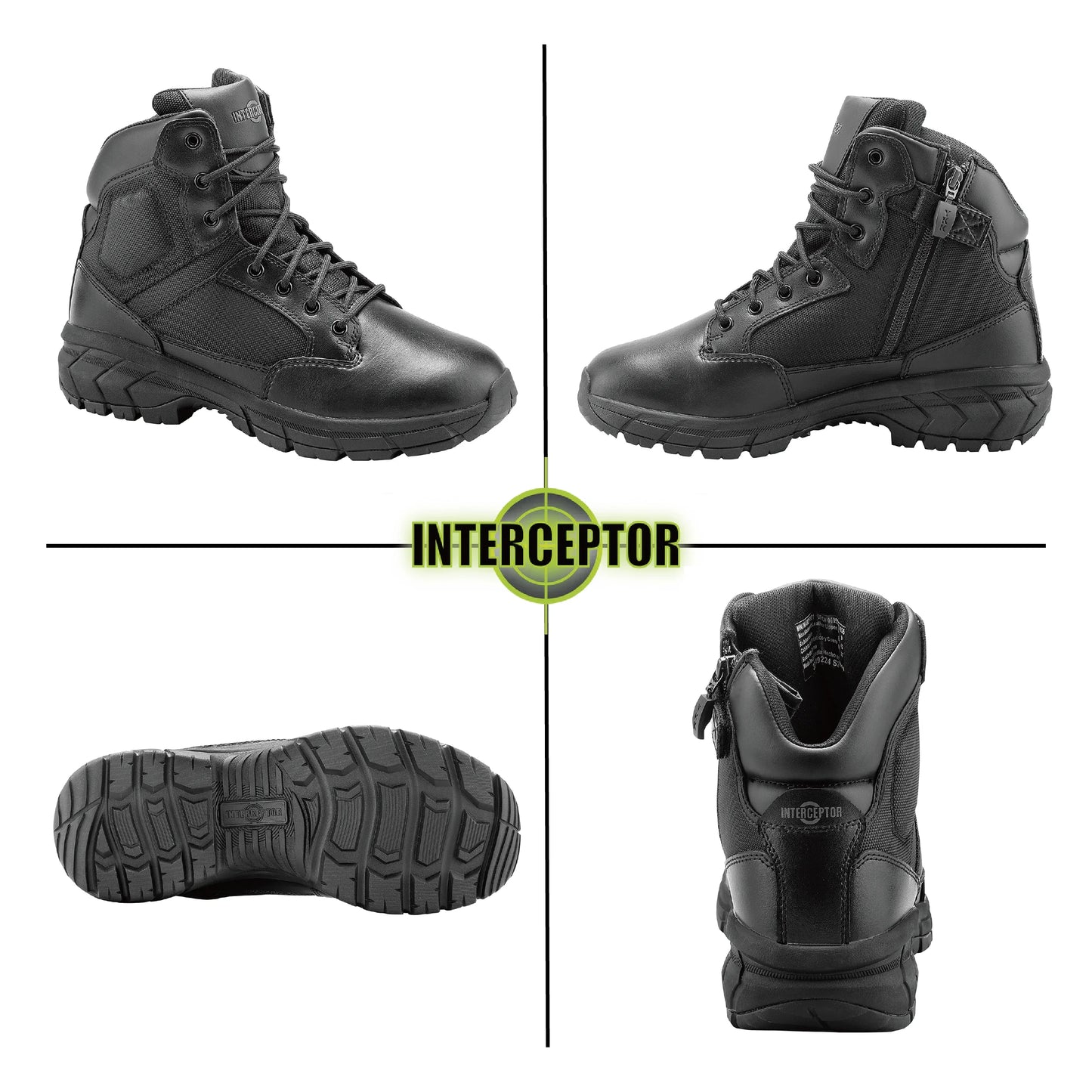 Men'S Guard Zippered 6" Soft Toe Tactical Boots