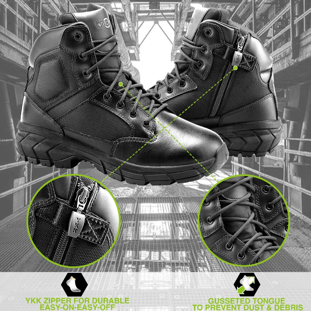 Men'S Guard Zippered 6" Soft Toe Tactical Boots