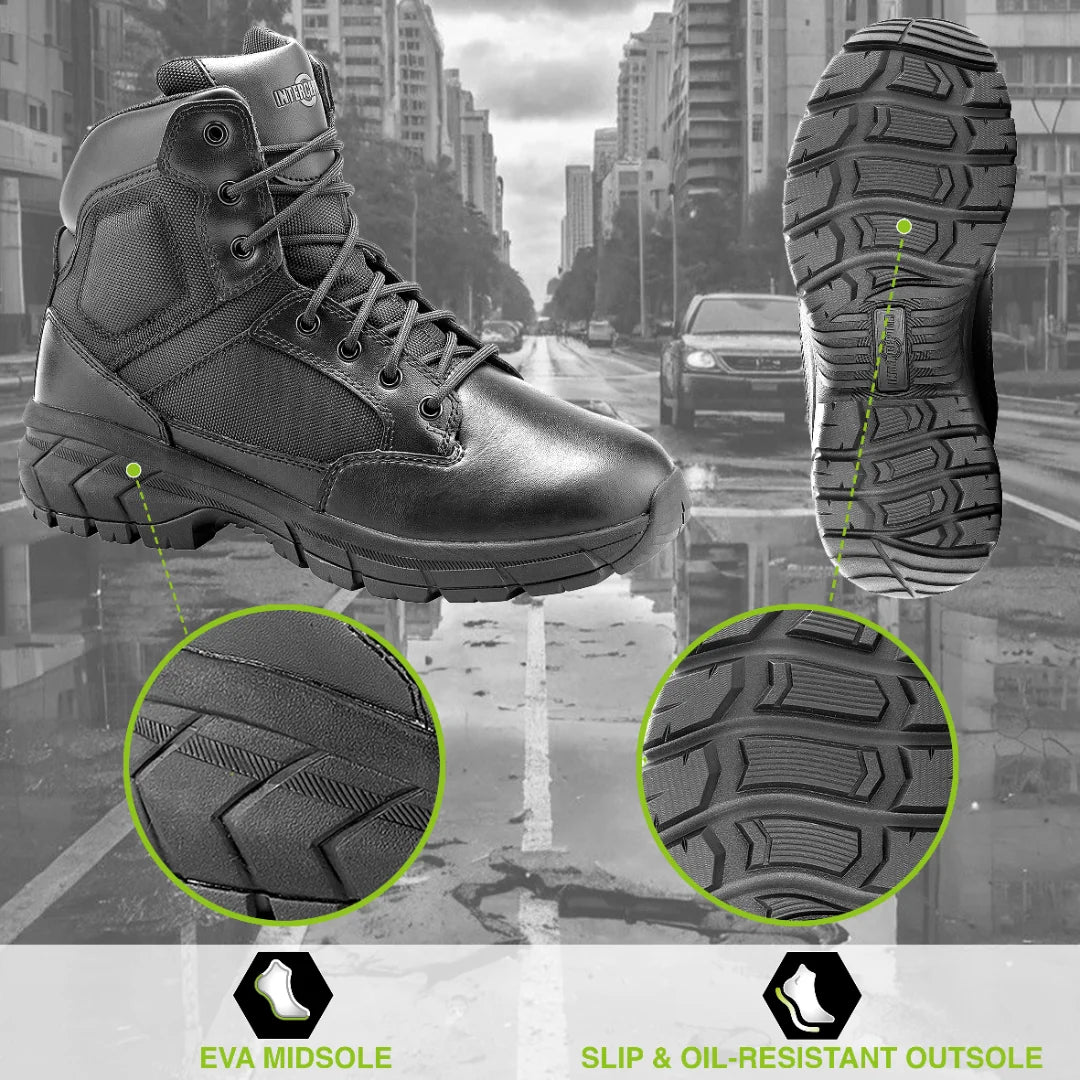 Men'S Guard Zippered 6" Soft Toe Tactical Boots
