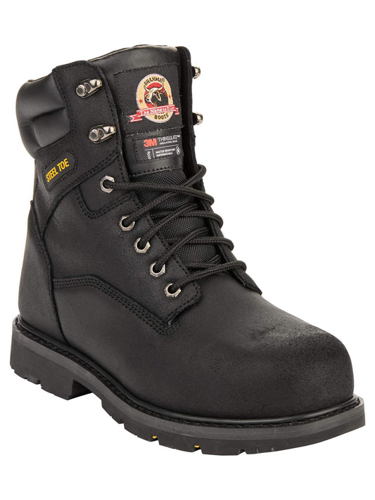 Mens Iron Tough II 8" Steel Toe Work Boots